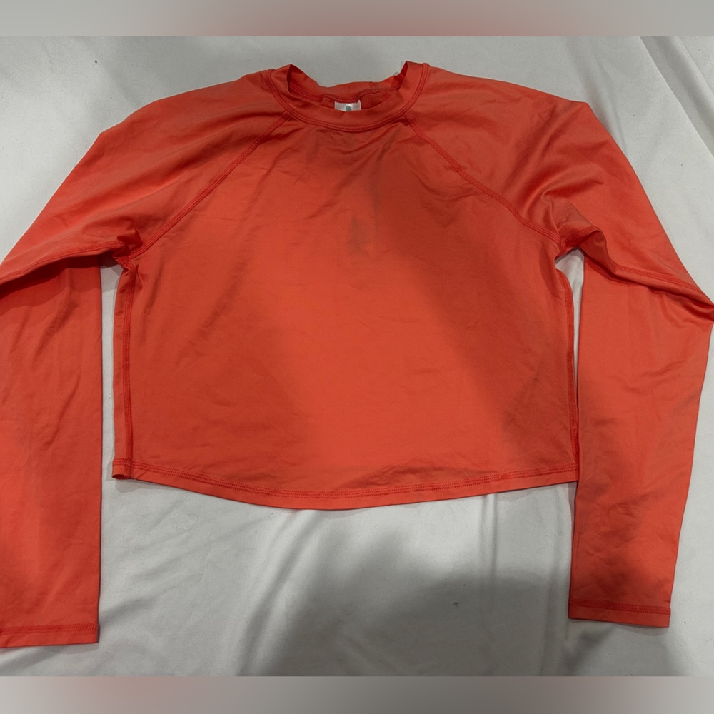 Kona Sol Coral Long Sleeve Swim Top Rash Guard Women’s  UPF 50+ Size M NWT $40